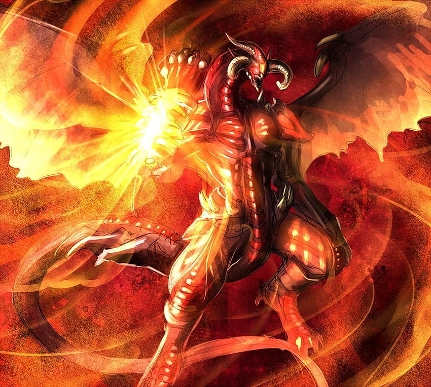 Red Dragon Archfiend HD wallpaper