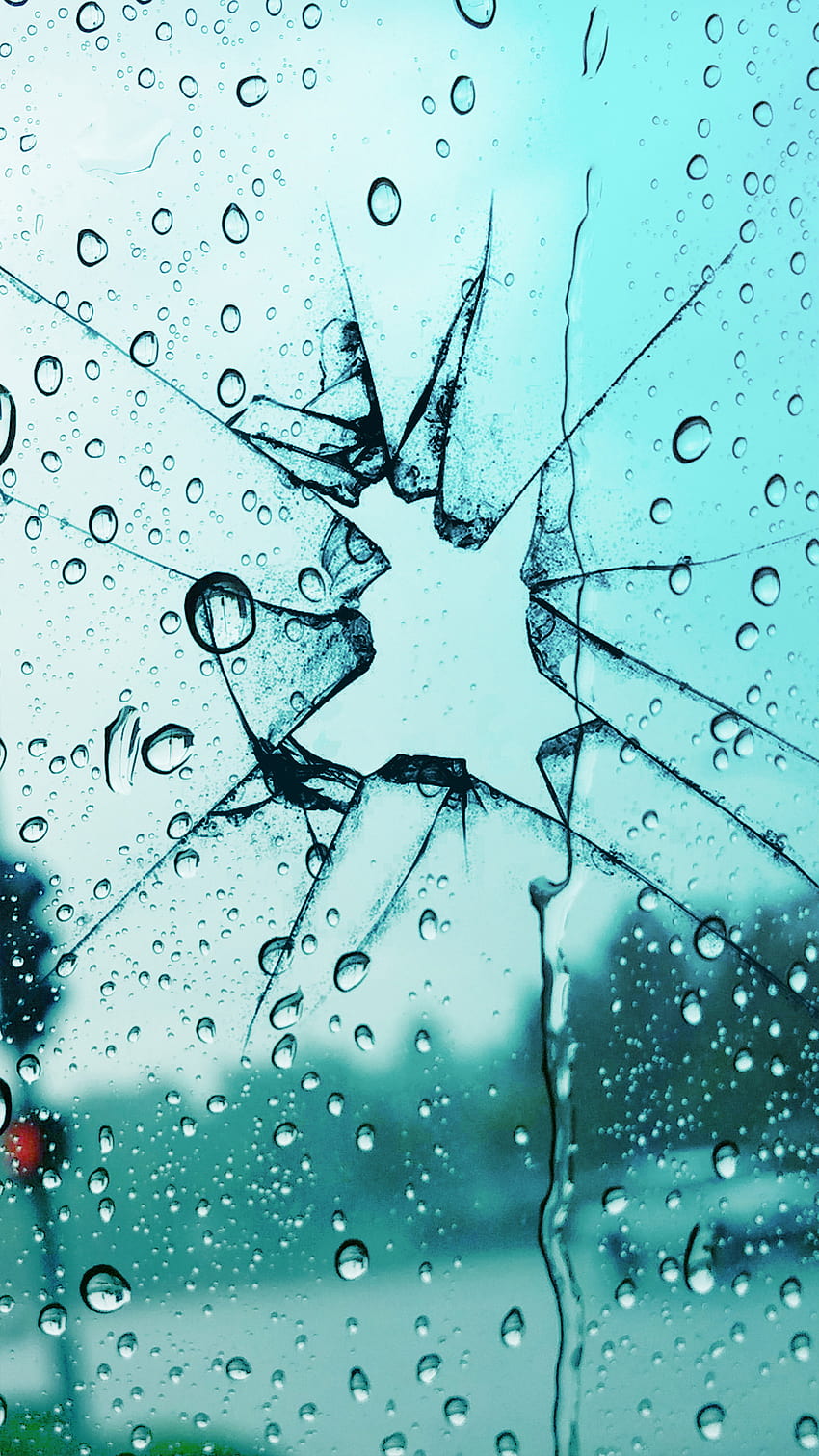 Gotas de lluvia de cristal roto Ultra Mobile, lluvia androide fondo de  pantalla del teléfono | Pxfuel