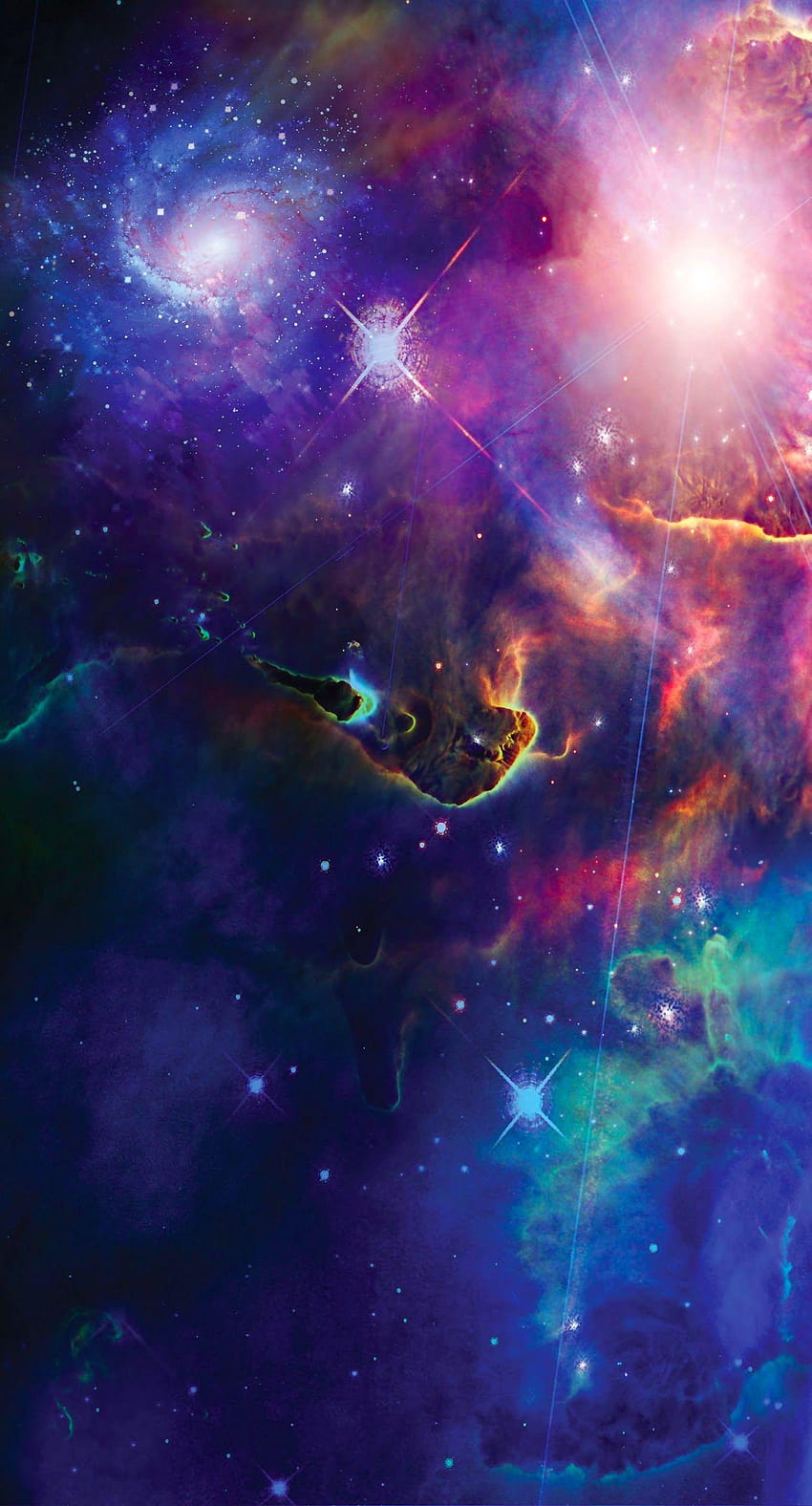 Galassia spaziale Cool iPhone6s Plus / iPhone6 ​​Plus, fantastico cosmico Sfondo del telefono HD