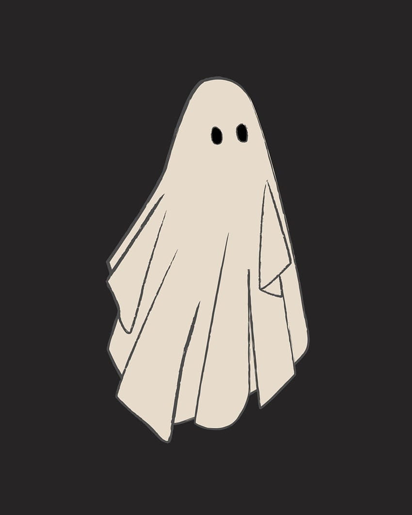 Poster vintage di illustrazioni di Halloween Fantasmi nel 2021, anime di Halloween pfp Sfondo del telefono HD