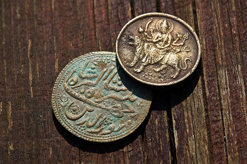 25 royalty old coins, indian coins HD wallpaper