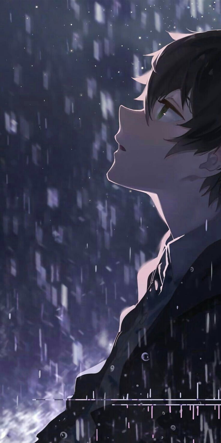 Anime Boy deprimido, homem de anime triste e chorando Papel de parede de  celular HD