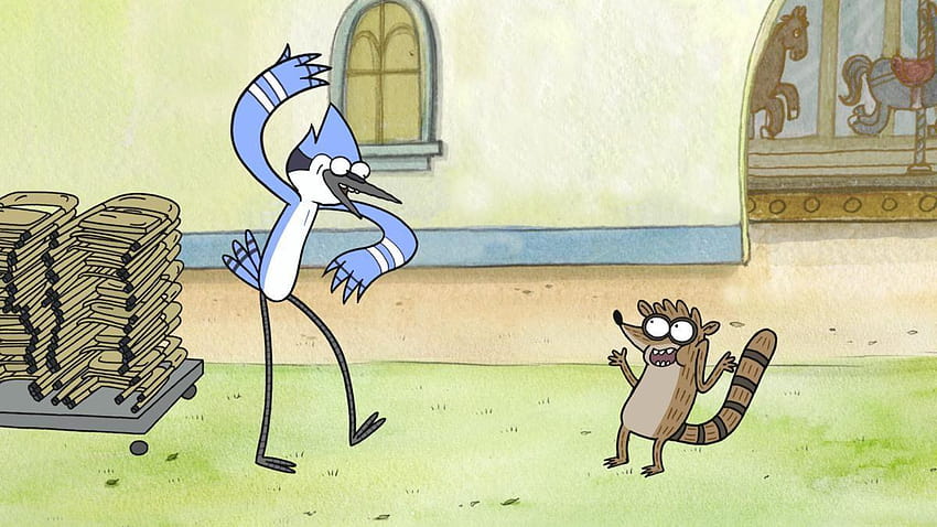 Mordecai and Rigby from Cartoon Network's REGULAR SHOW for I, rigby and  mordecai HD wallpaper | Pxfuel