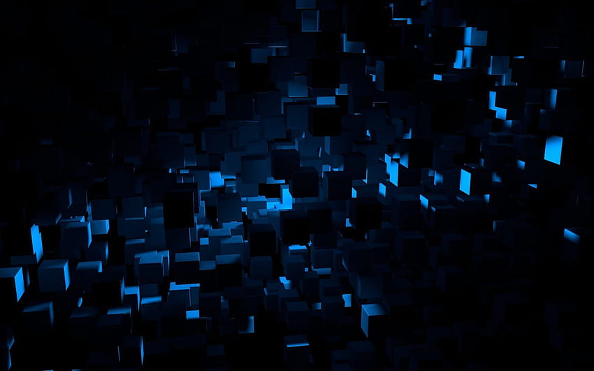 Windows 10 Abstract, dark blue windows 10 HD wallpaper