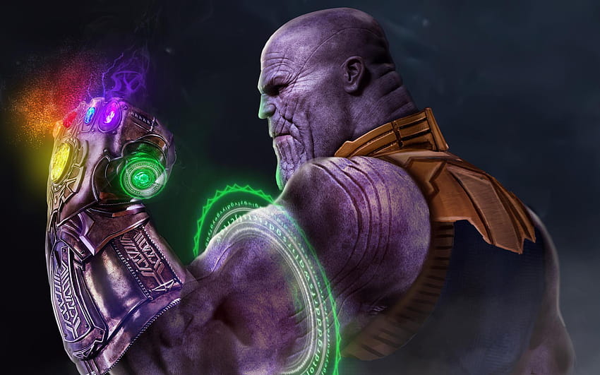 Avengers, EndGame, Infinity Gauntlet, Thanos, koniec gry Thanos Tapeta HD