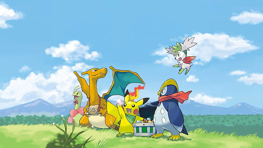 1 Ultra Pokémon Mystery Dungeon: Entdecker des Himmels, Pokémon Mystery Dungeon DX HD-Hintergrundbild