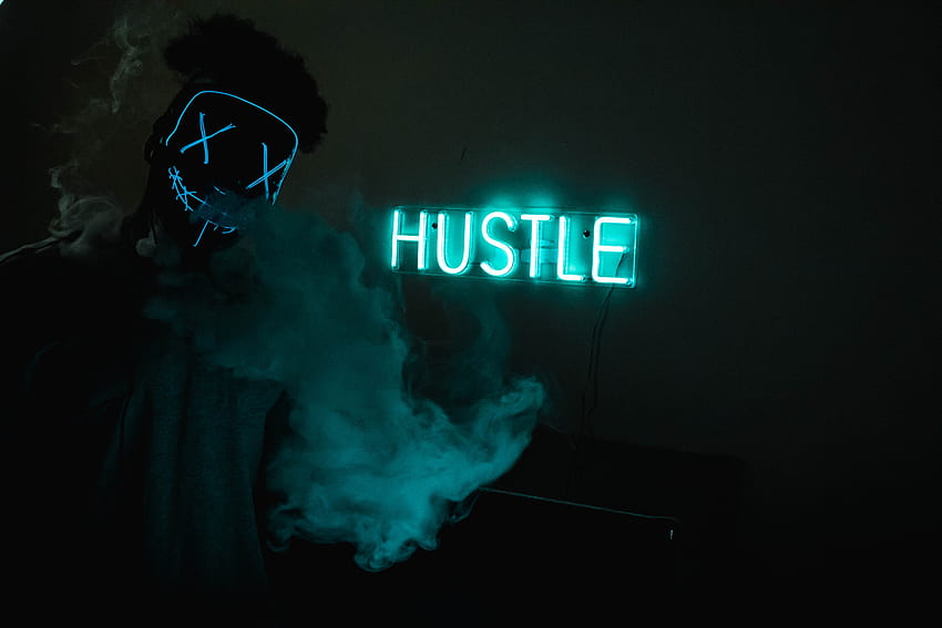 Hustle LED-Schilder · Stock, the hustle HD-Hintergrundbild