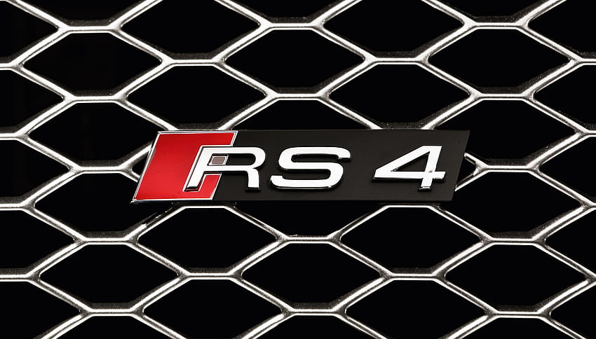 Audi RS4 Logotipo, logotipo, logotipo de audi rs fondo de pantalla
