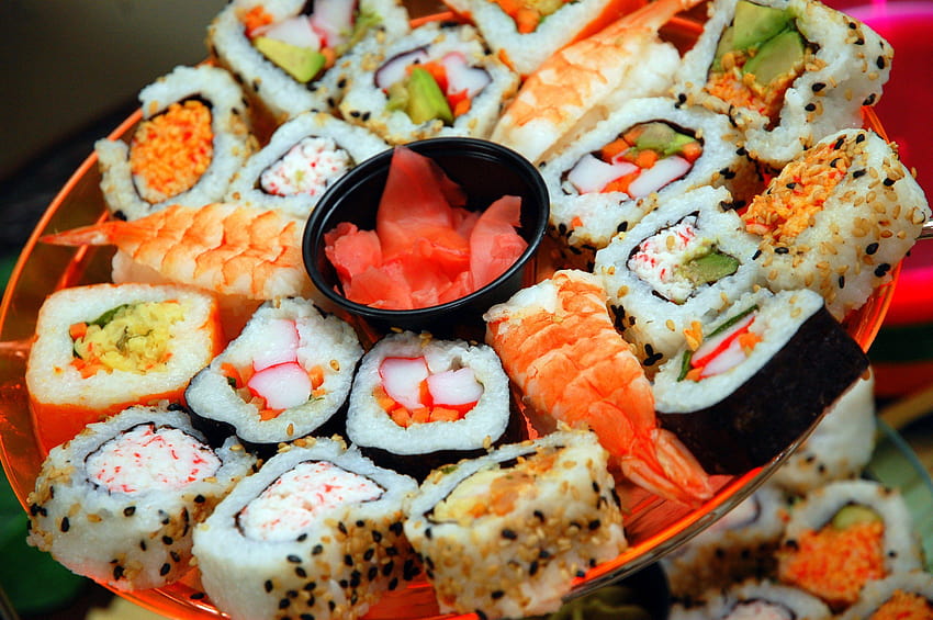 SUSHI japanisches essen reis japah asiatisch orientalisch 1sushi fisch meeresfrüchte HD-Hintergrundbild