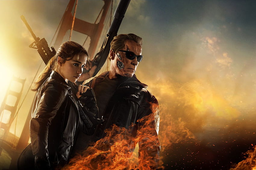 Terminator Genisys review: very wibbly wobbly, very timey wimey, terminator 5 HD wallpaper