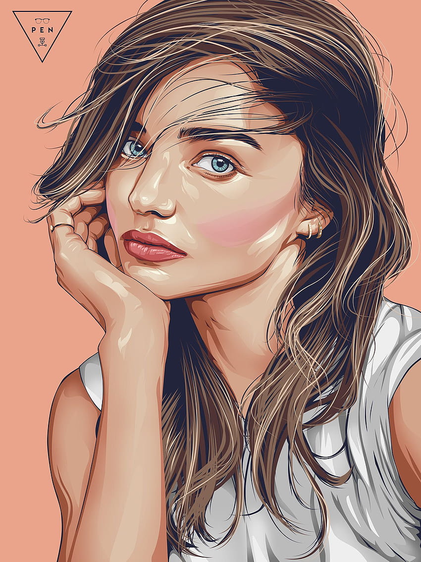 20 Beautiful Vexel Art Portraits Girl Vector HD Phone Wallpaper Pxfuel