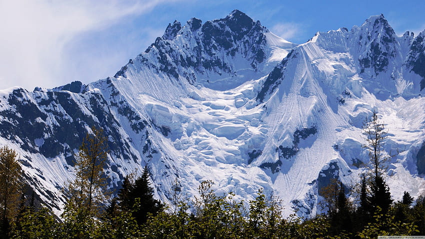Snow Covered Mountain Ultra Backgrounds for, mountain snow HD wallpaper ...