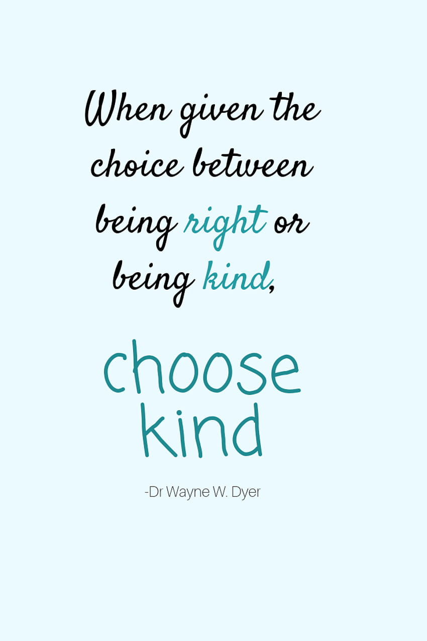 Choose Kindness Quotes HD phone wallpaper