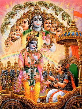 Lord Krishna Virat Swaroop Wallpapers