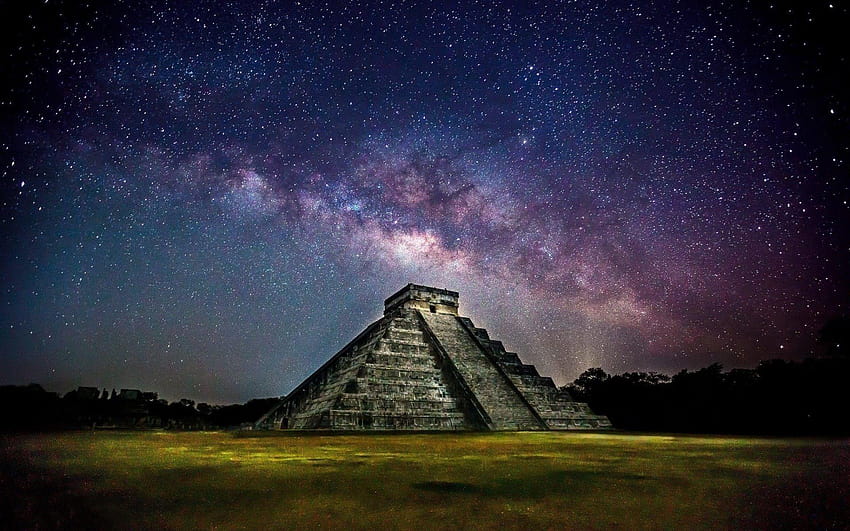 Maya-Ruinen Tempel von Chichen Itza HD-Hintergrundbild