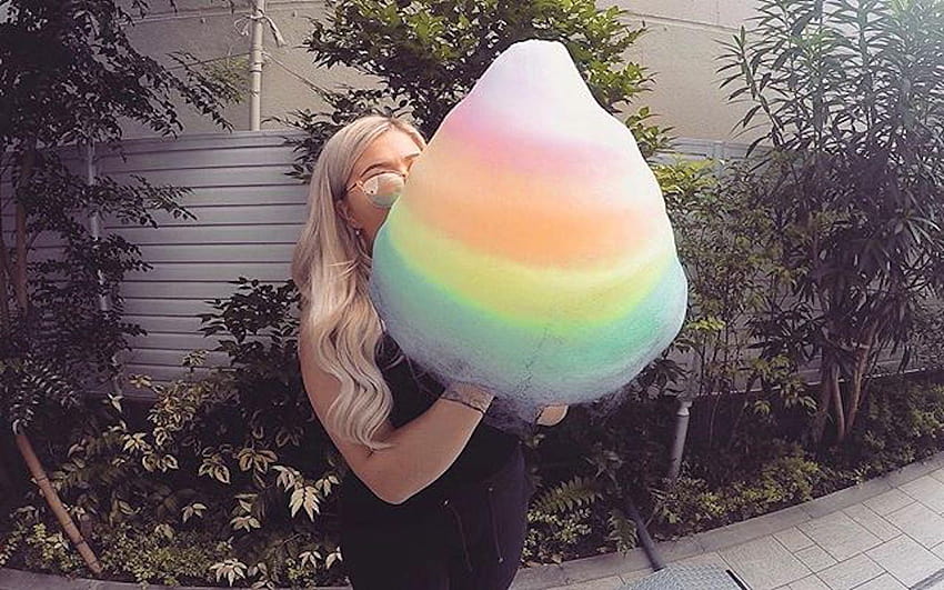 This Tokyo Candy Store Serves Enormous Rainbow Fairy Floss, rainbow cotton candy HD wallpaper