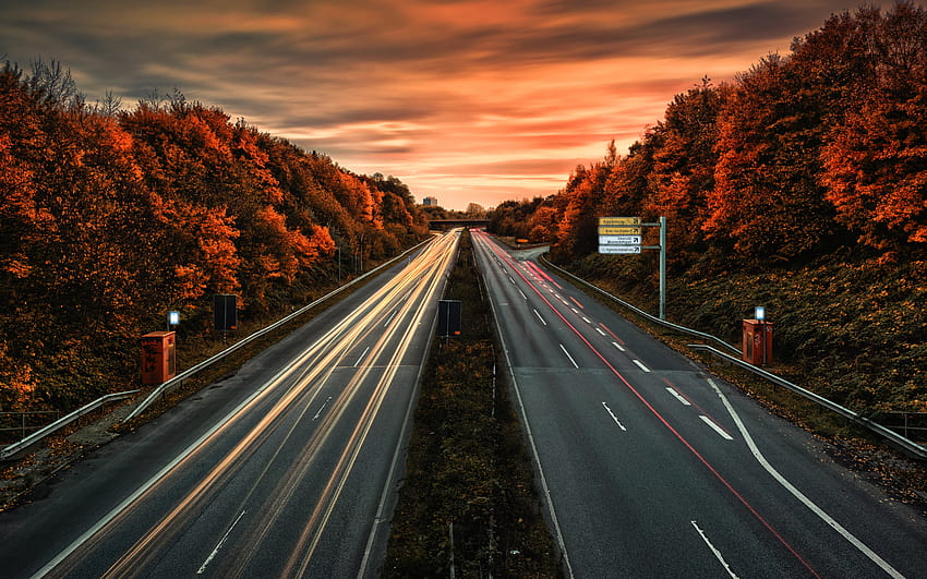 Highway Ultra, Autobahn HD-Hintergrundbild
