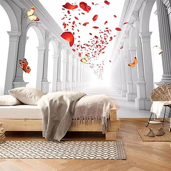 Beibehang 3d Modern View Trees Large Wallpaper Bedroom Restaurant Hotel  Living Room Hotel Sofa Cinema Background Mosque - Wallpapers - AliExpress