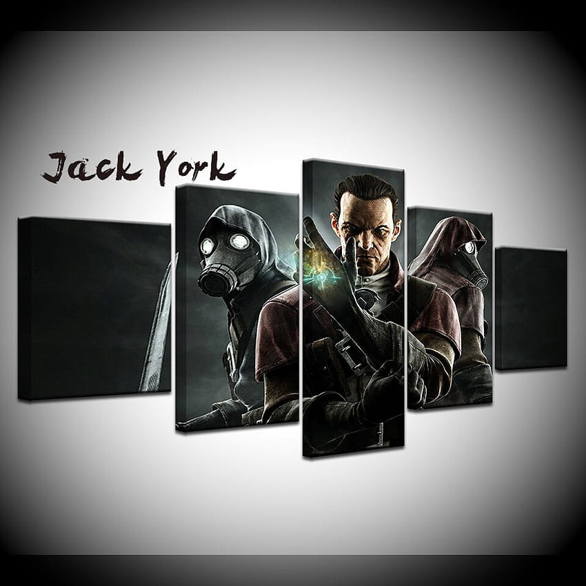 Canvas Painting Dishonored: The Return of Daud 5 Pieces Wall Art Painting Modular Poster Print living room Home Decor HD phone wallpaper