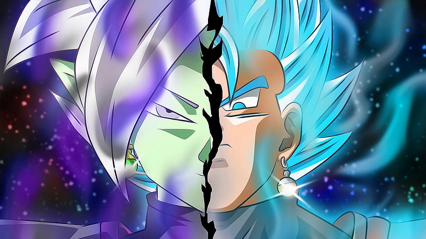 Vegito Super Saiyan Blue vs Fusion Z..., dragon ball z super vegito HD wallpaper