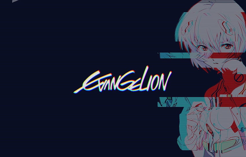 Anime, Evangelion, Rei Ayanami, Ray, Evangelion, anime glitch HD wallpaper