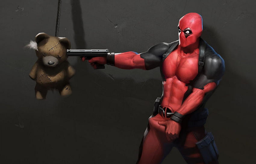: Deadpool, мускули, мускулест, бицепс, 6 пакета, коремни мускули HD тапет