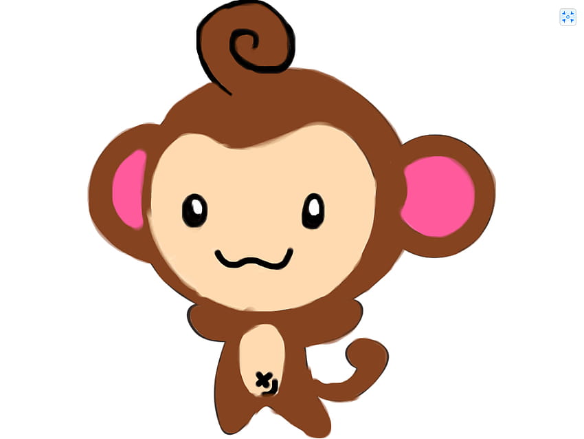 Download A Cute Monkey Sitting On A Banana | Wallpapers.com