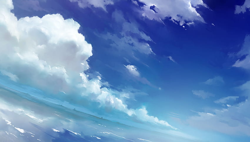 Blue Sky, Cloud, Anime, 1920x1080 HD Wallpapers And FREE Stock Photo  Desktop Background
