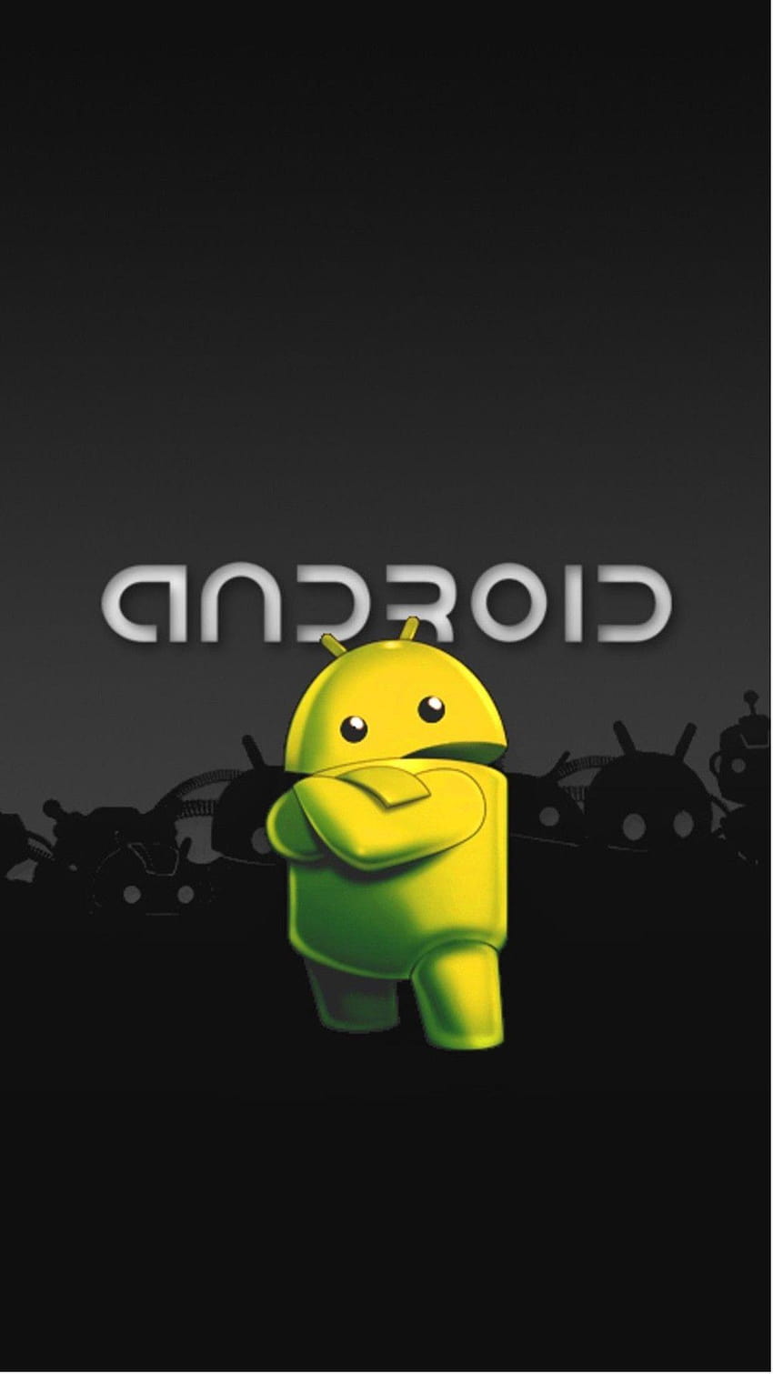 Android logo maskotka Fajny Android, logo samsung galaxy Tapeta na telefon HD