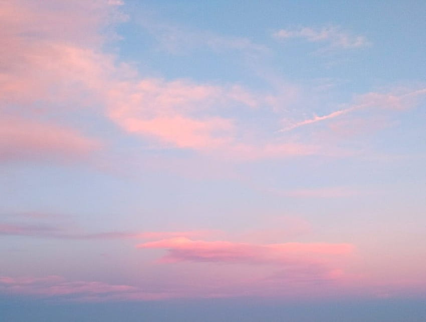 50 Pink Sky สีชมพูอะนิเมะที่สวยงาม วอลล์เปเปอร์ HD