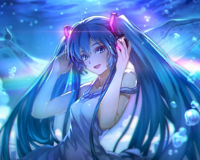 1280x1024 hatsune miku, beautiful, anime girl, girl smile anime HD wallpaper