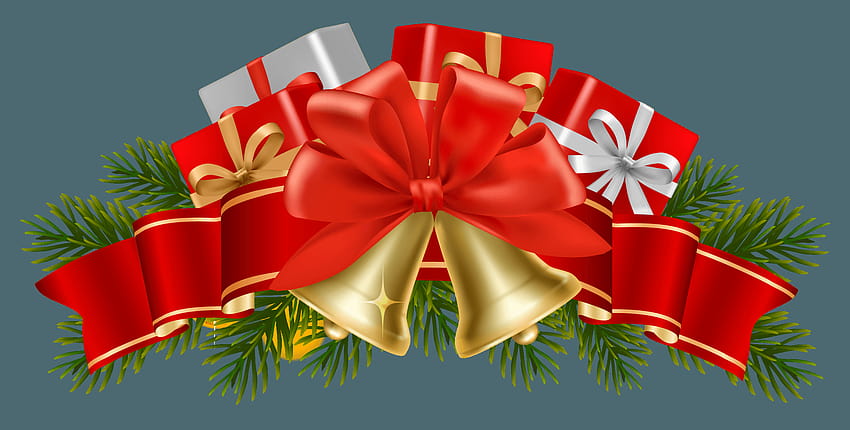 종소리 PNG 클립 아트, 크리스마스 배너와 투명 크리스마스 장식 HD 월페이퍼