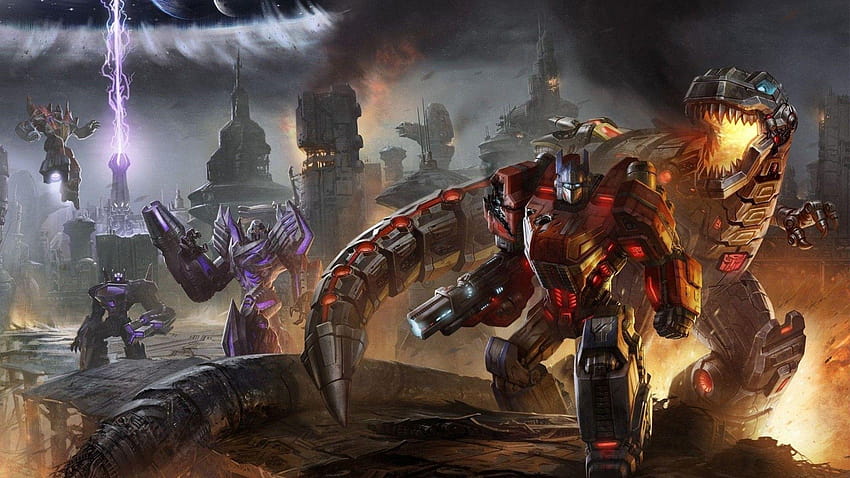 Scene in the game Transformers and, action games scenes HD wallpaper