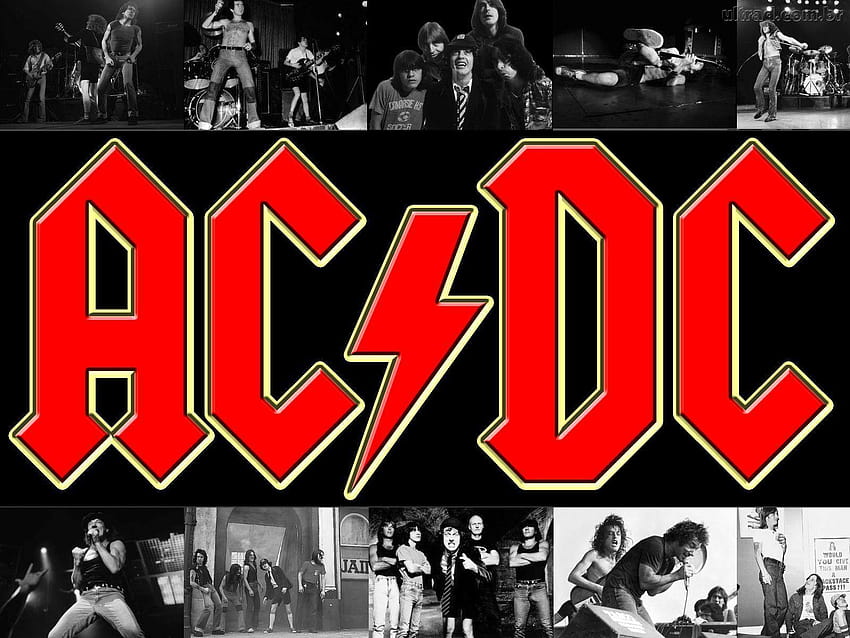 Logo AC/DC, ac dc red HD wallpaper