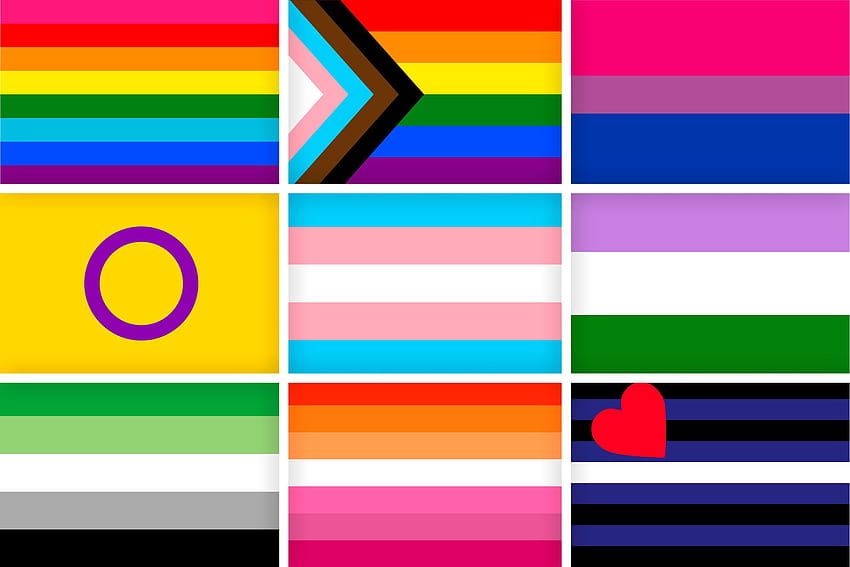 32 LGBTQ フラグとその意味 2022、進歩プライド フラグ 高画質の壁紙