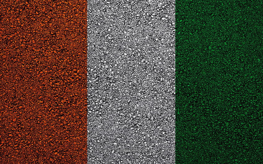 Flag of Cote d Ivoire, asphalt texture, flag, cote divoire HD wallpaper