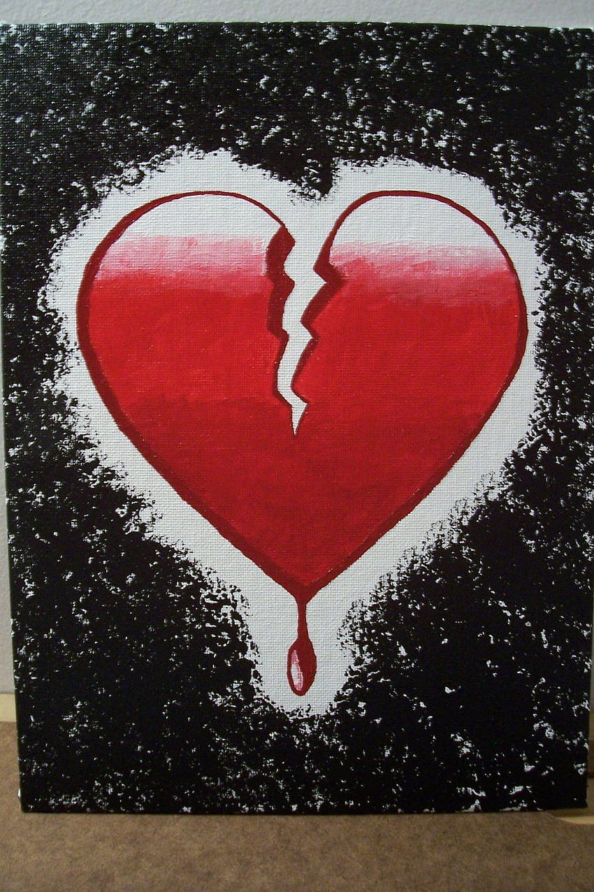 Bleeding Broken Heart by brandyeleanor on deviantART HD phone wallpaper