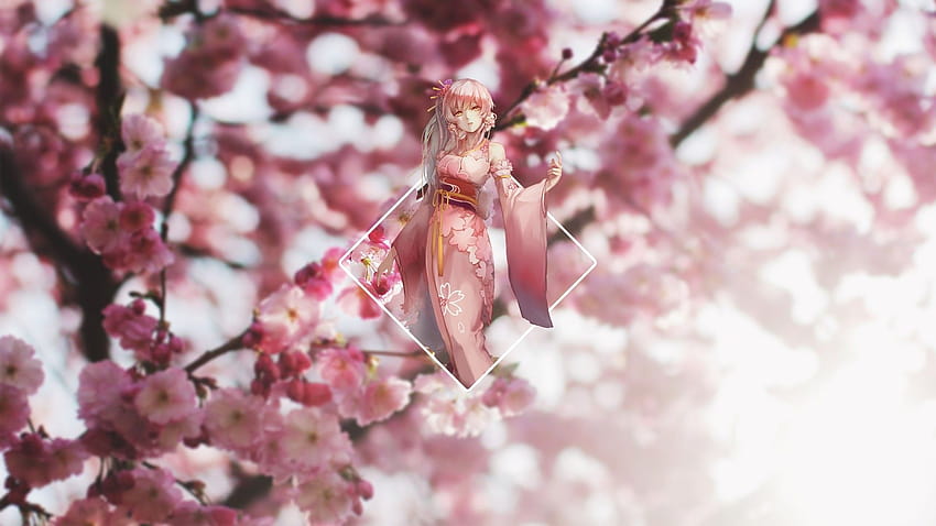 24 Anime Cherry Blossom, pink sakura tree anime aesthetic HD wallpaper |  Pxfuel