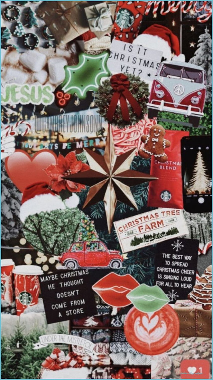 Christmas Aesthetic ig vsco Christmas collage, aesthetic christmas patterns HD phone wallpaper