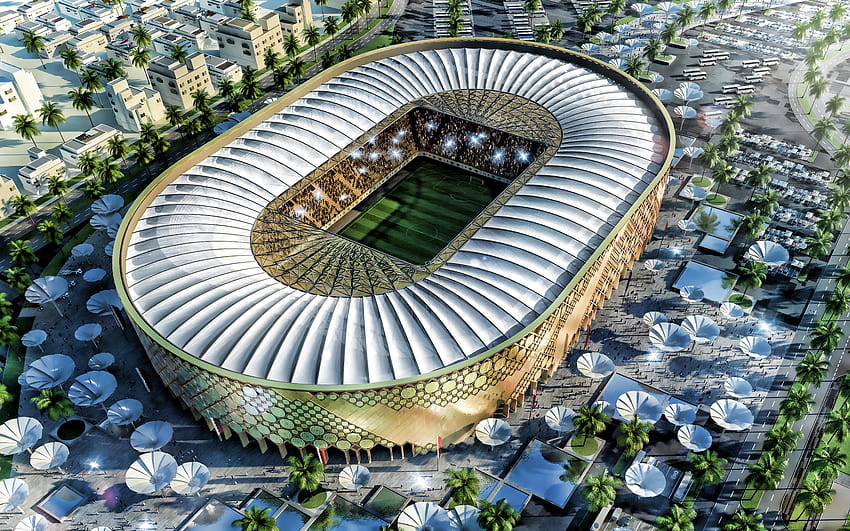 Qatar University Stadium, Qatar Stars League, Doha, Fußballstadion, Fußball, FIFA Fußball-Weltmeisterschaft 2022, Katar-Stadien, Katar mit einer Auflösung von 2880 x 1800. Hohe Qualität, Katar-Stadien 2022 HD-Hintergrundbild