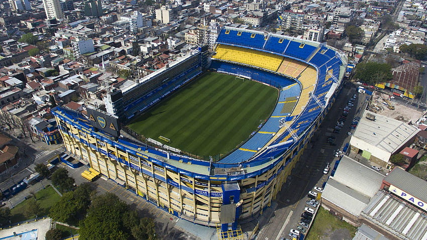 Boca Juniors packen La Bombonera für ein offenes Training vor HD-Hintergrundbild