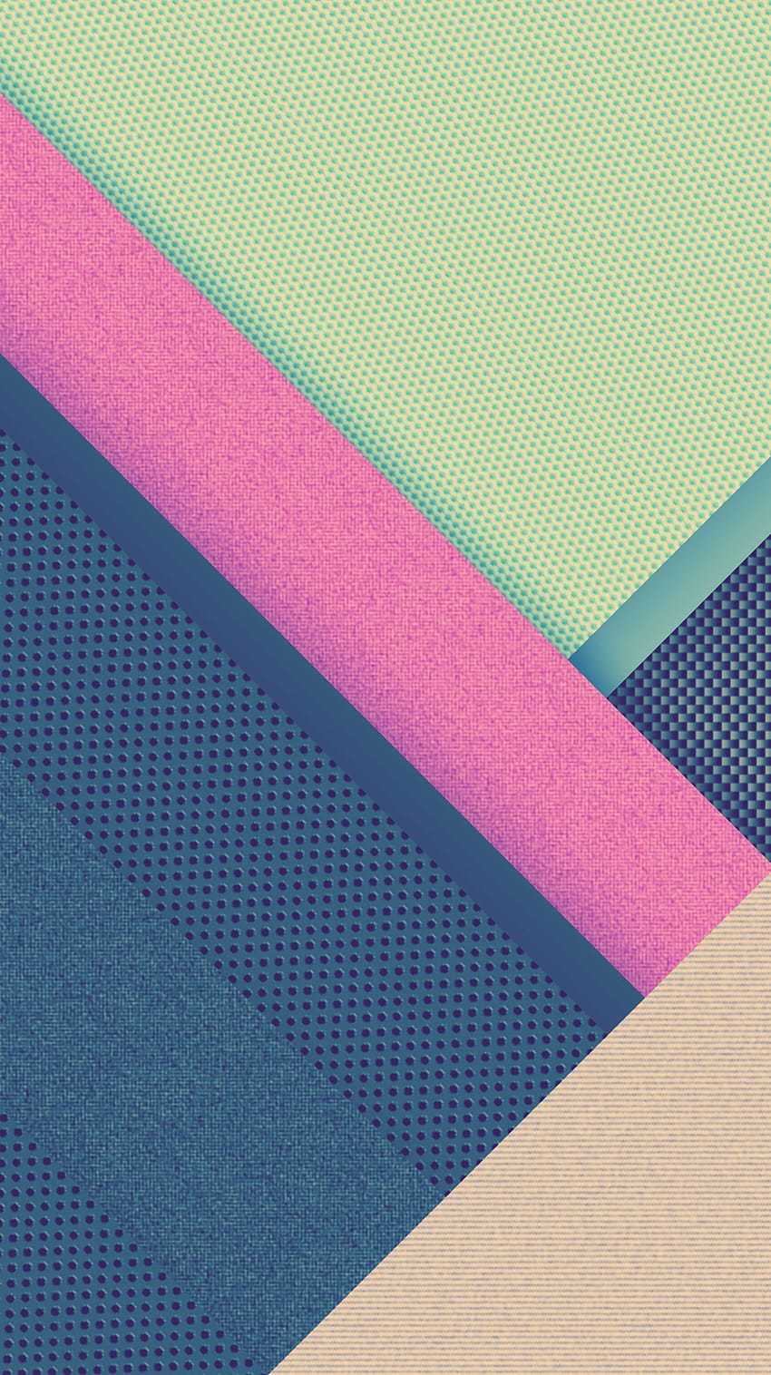 Pastellgeometrische, blaugrüne und rosa geometrische Ästhetik für das iPad HD-Handy-Hintergrundbild