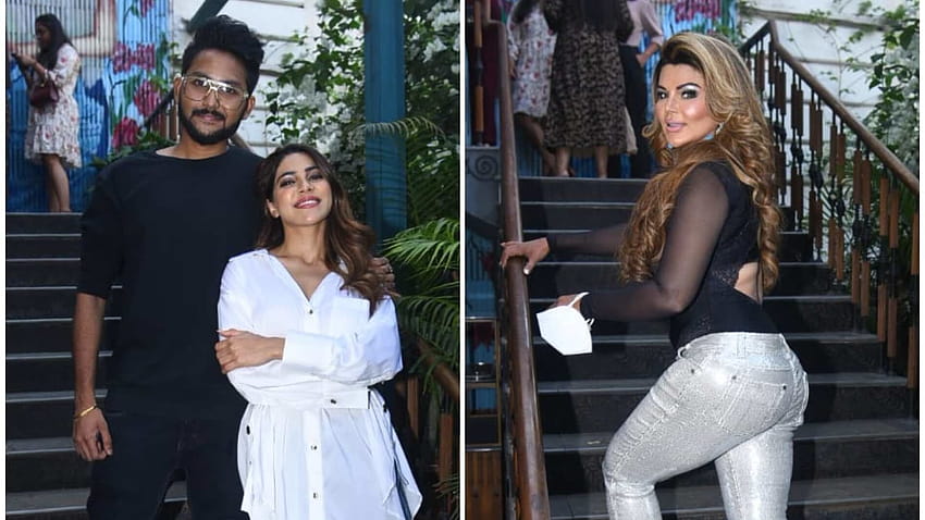 Nikki Tamboli poses with Jaan Kumar Sanu at Rakhi Sawant's Bigg Boss party, says she has no resentment towards anyone HD wallpaper