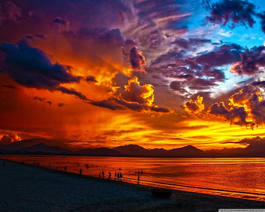 Vietnam Sunset Beach ❤ for Ultra TV, sweet sunset HD wallpaper