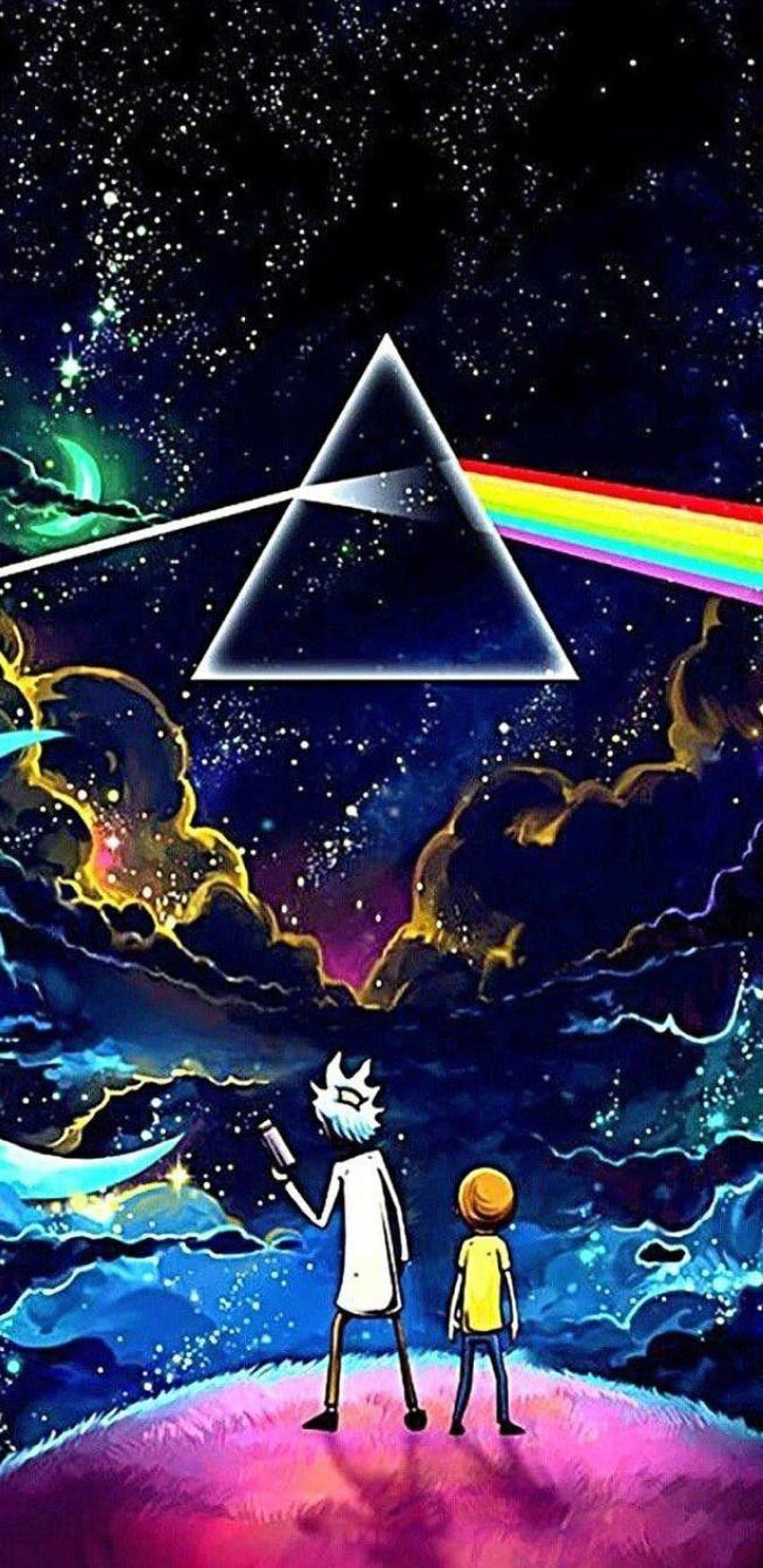 Rick and Morty, pink floyd 2019 HD phone wallpaper