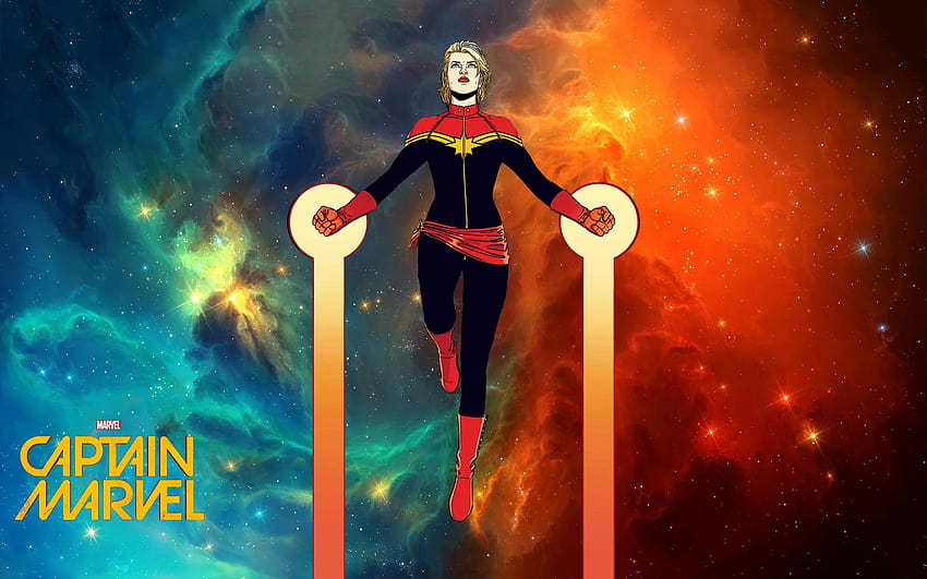 Kaptan Marvel Tam ve Arka Planlar, Carol Danvers HD duvar kağıdı