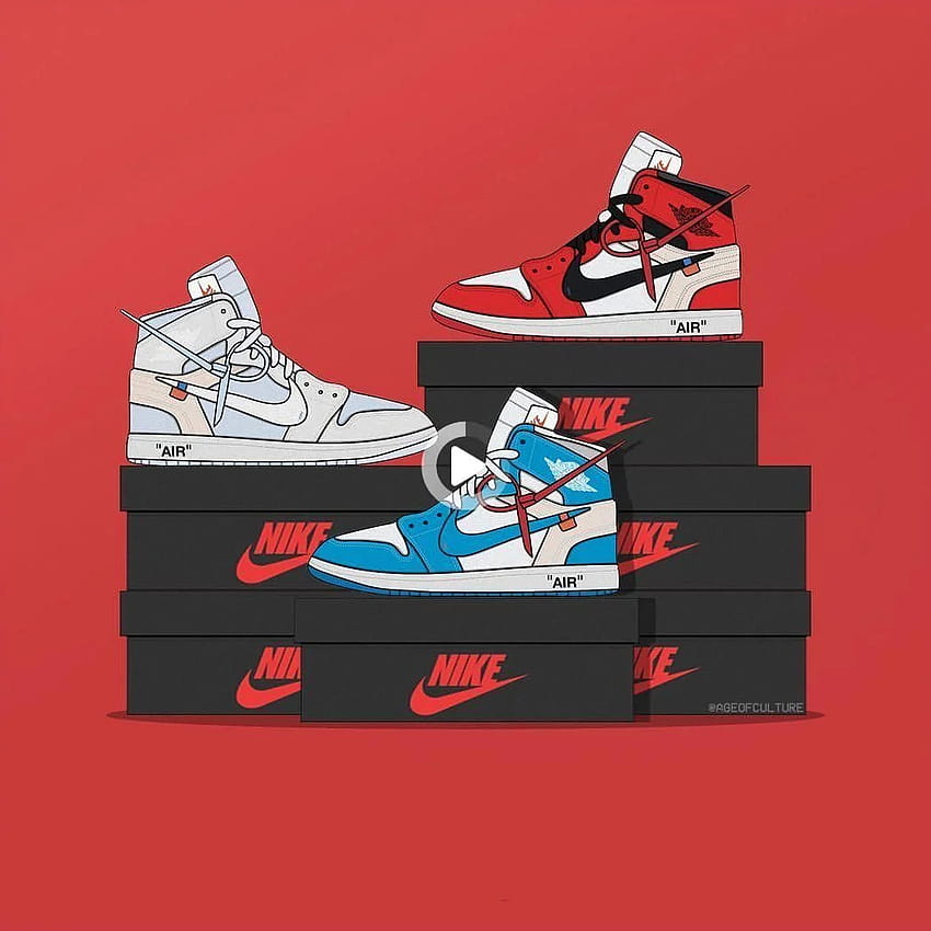 Nike Cartoon gepostet von Ethan Thompson, animierte Schuhe HD-Handy-Hintergrundbild