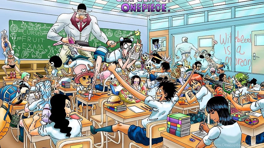One Piece Nico Robin Anime School Roronoa Zoro Chopper ... Hintergründe HD-Hintergrundbild