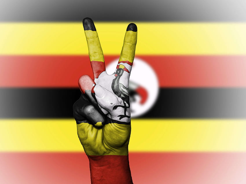 contexte, bannière, couleurs, pays, insigne, drapeau, drapeau ouganda Fond d'écran HD