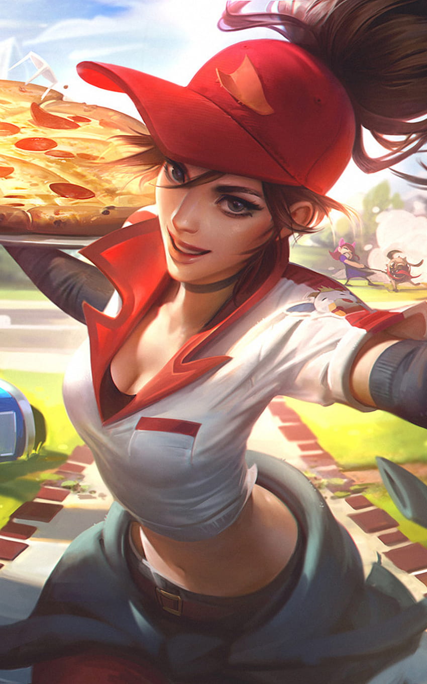 800x1280 Pizza Delivery Sivir Nexus 7,Samsung Galaxy Tab 10,Note Android Tablets , Backgrounds, and, pizza girl HD phone wallpaper